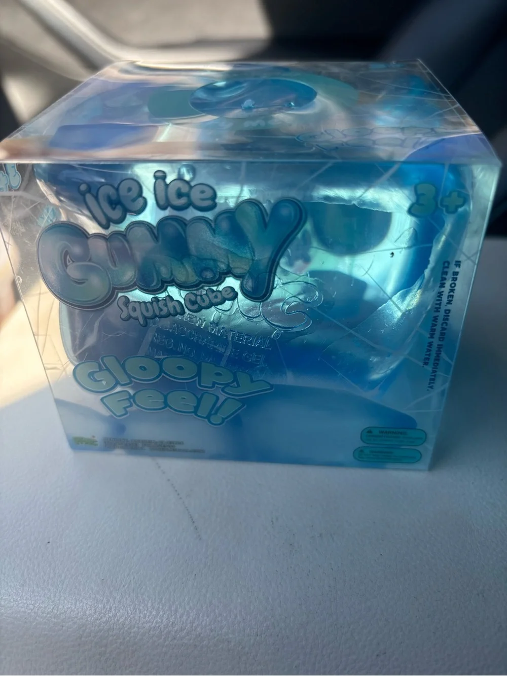 Ice Ice Gummy Squish Cube - Blue Kids Toy